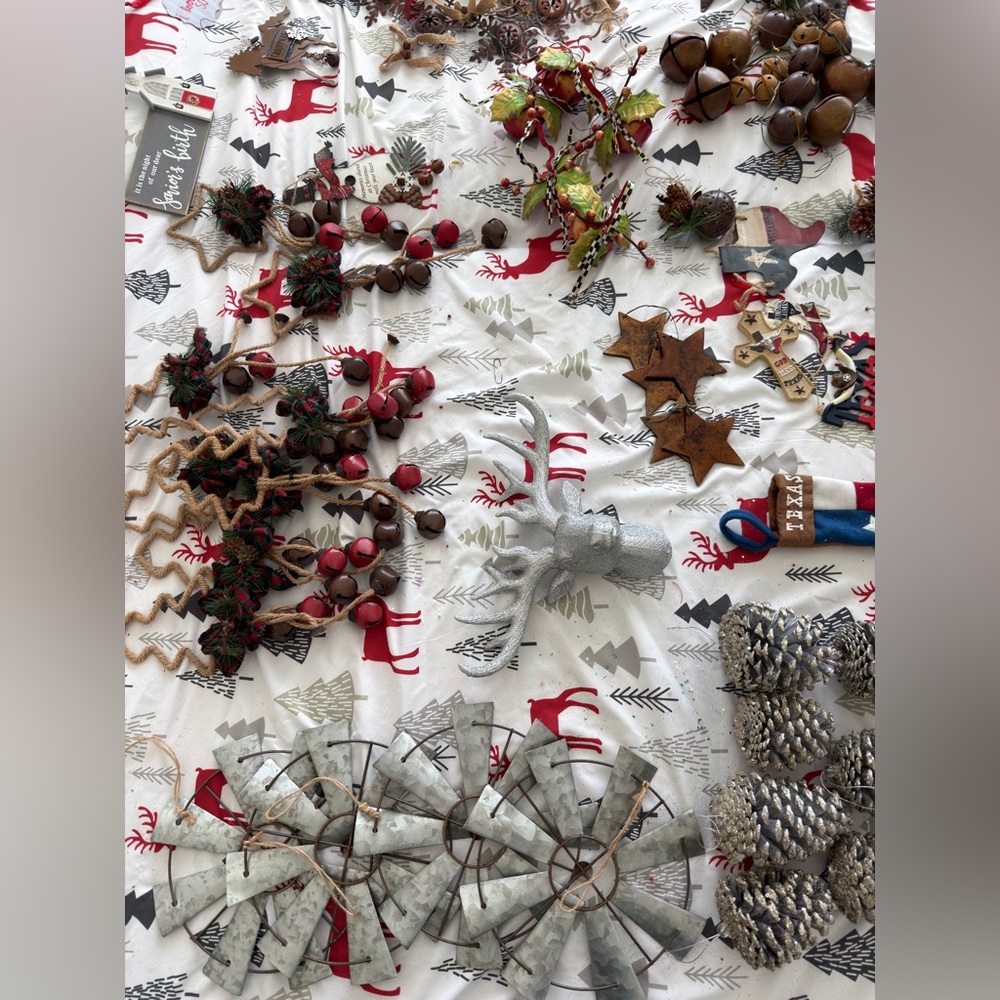 Festive Holiday Decor Set with Silver Accents